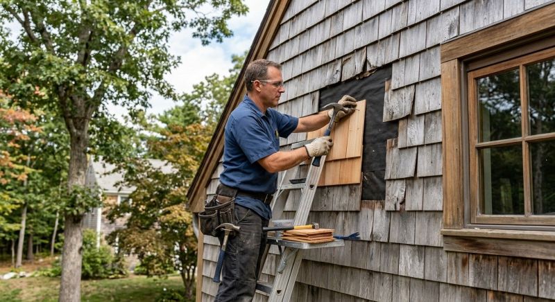 Cedar Siding Repair in Jefferson County, CO