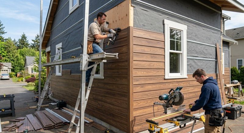 Faux Wood Siding Installation in Arvada, CO