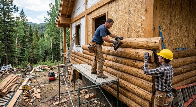 Log Siding Installation in Jefferson County, CO