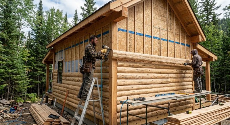 Log Siding Installation in Jefferson County, CO