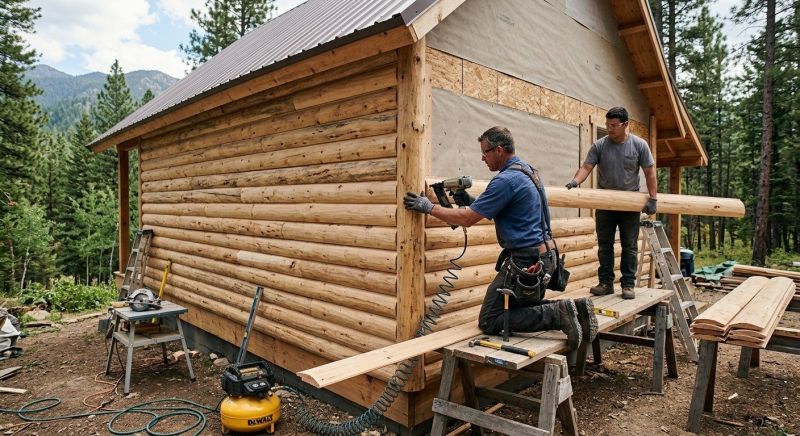 Log Siding Installation in Sedalia, CO