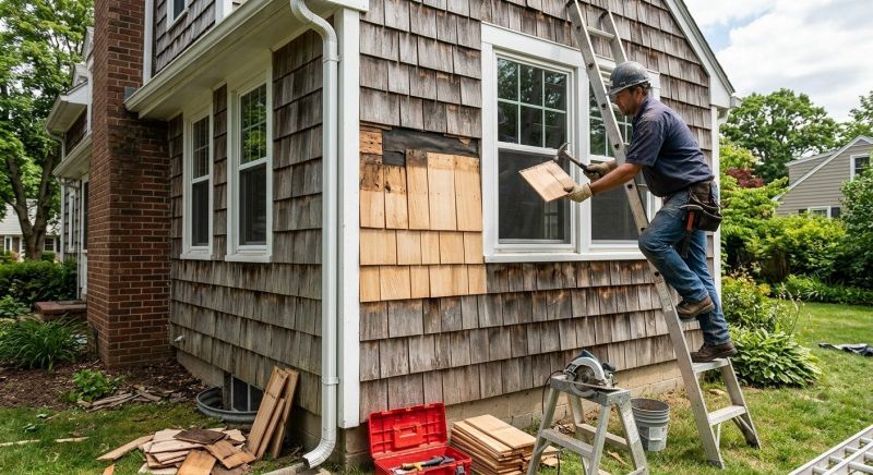 Wood Shake Siding Repair in Jefferson County, CO